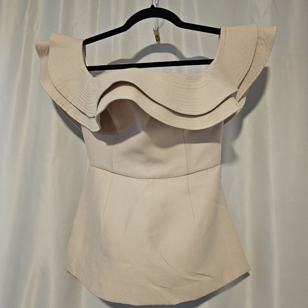 C/MEO Collective Cream Off-Shoulder Ensemble